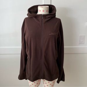 Whistler Blackcomb Ski Fleece Hoody Jacket Brown Women's Large